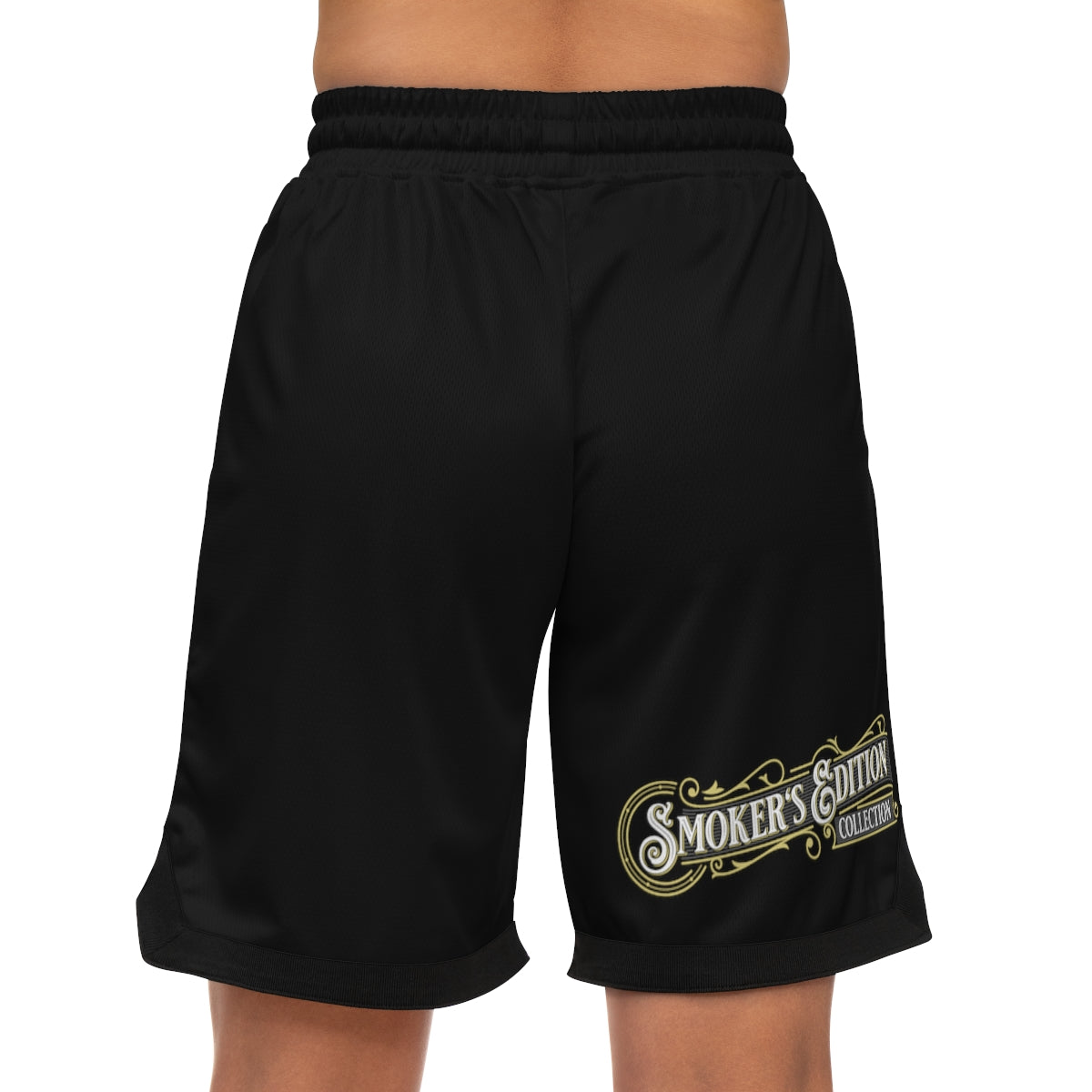 Sizzleman's Basketball Rib Shorts (AOP) - Chill Black