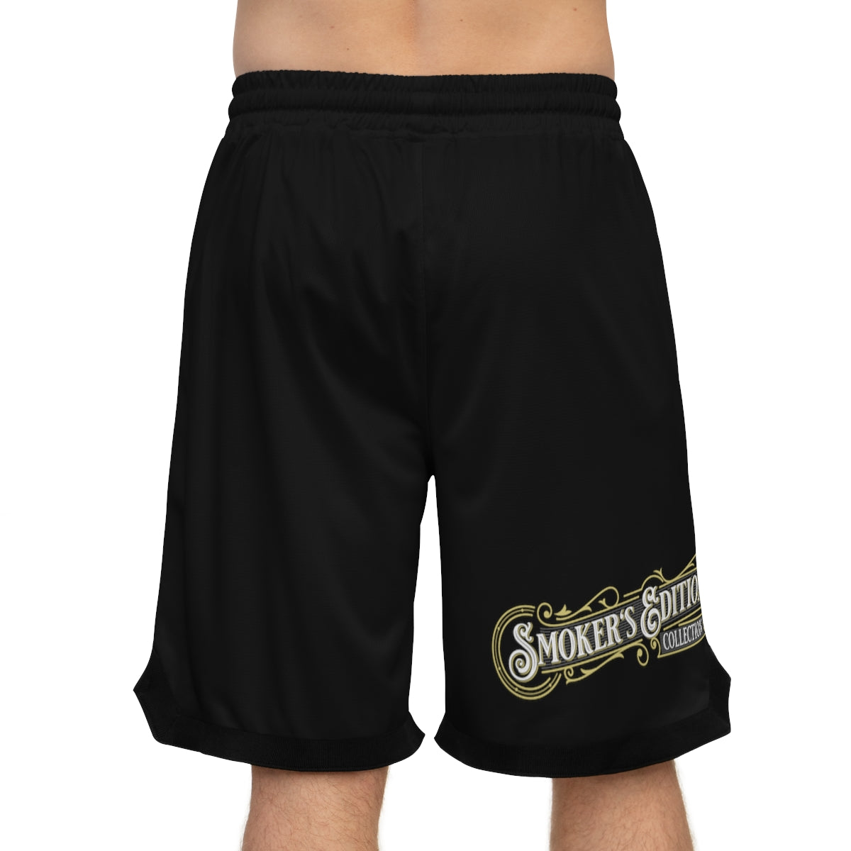 Sizzleman's Basketball Rib Shorts (AOP) - Chill Black