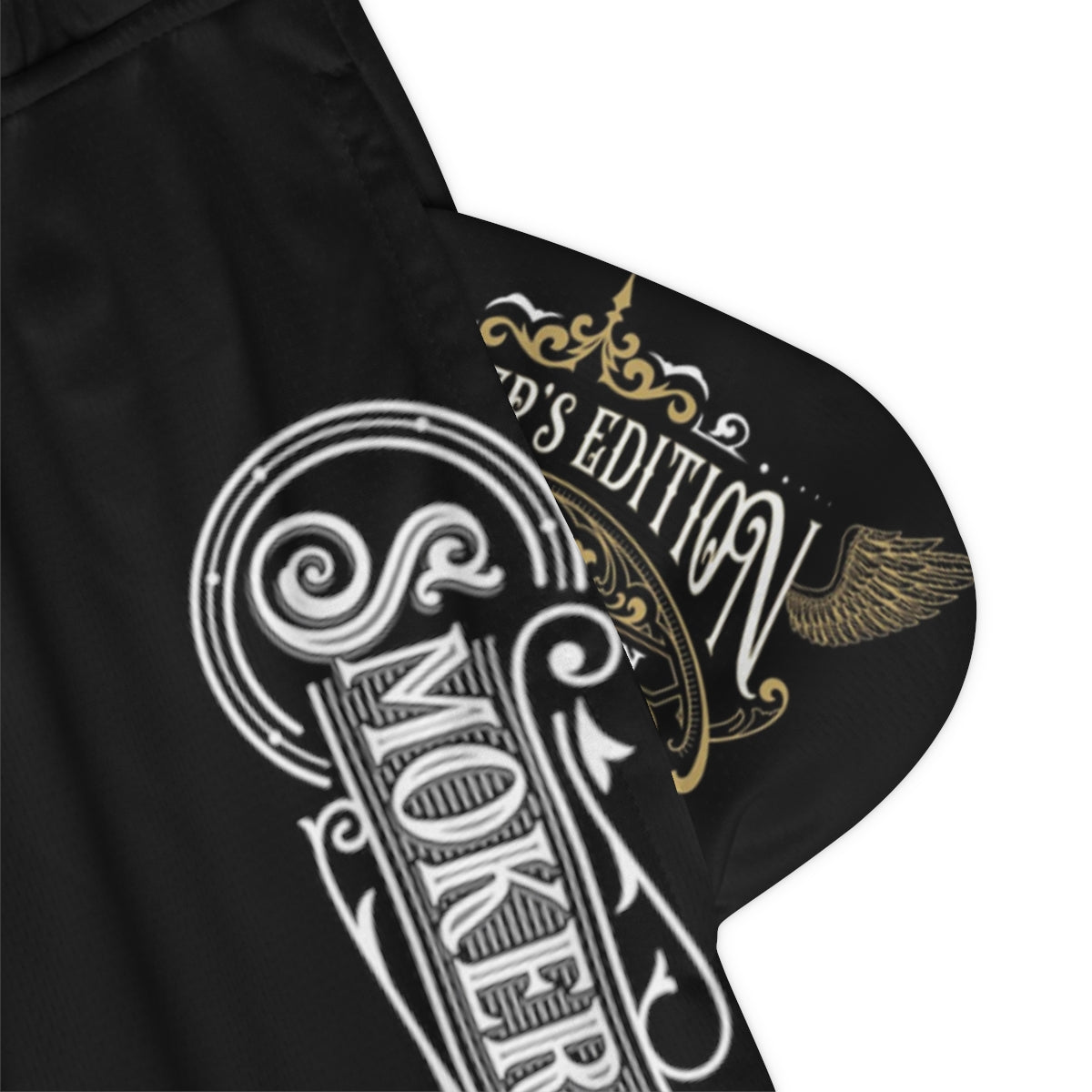 Sizzleman's Basketball Rib Shorts (AOP) - Smooth Black