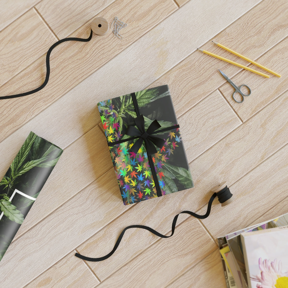 Nature's Bow tie Wrapping Paper Rolls, 1pc