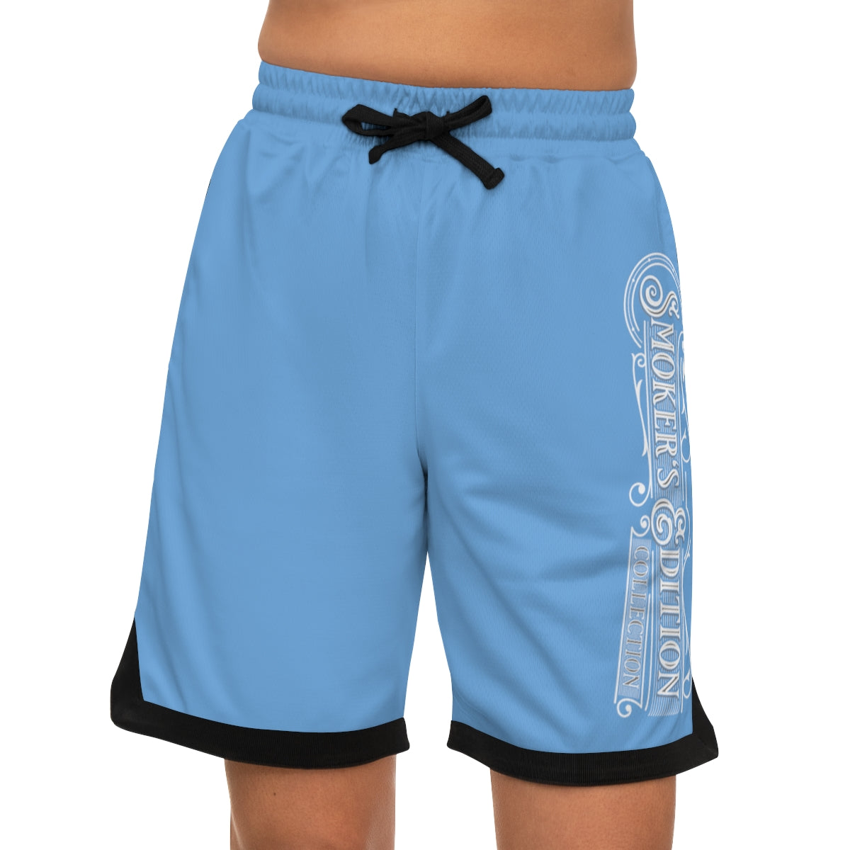 Sizzleman's Basketball Rib Shorts (AOP) - Smooth Blue