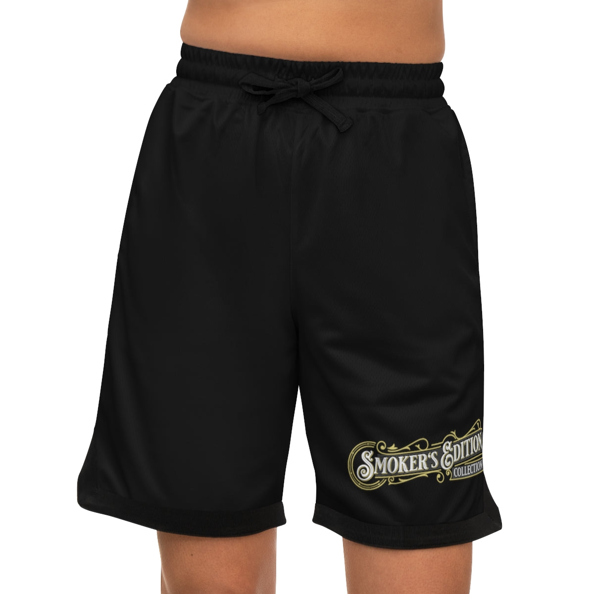 Sizzleman's Basketball Rib Shorts (AOP) - Chill Black
