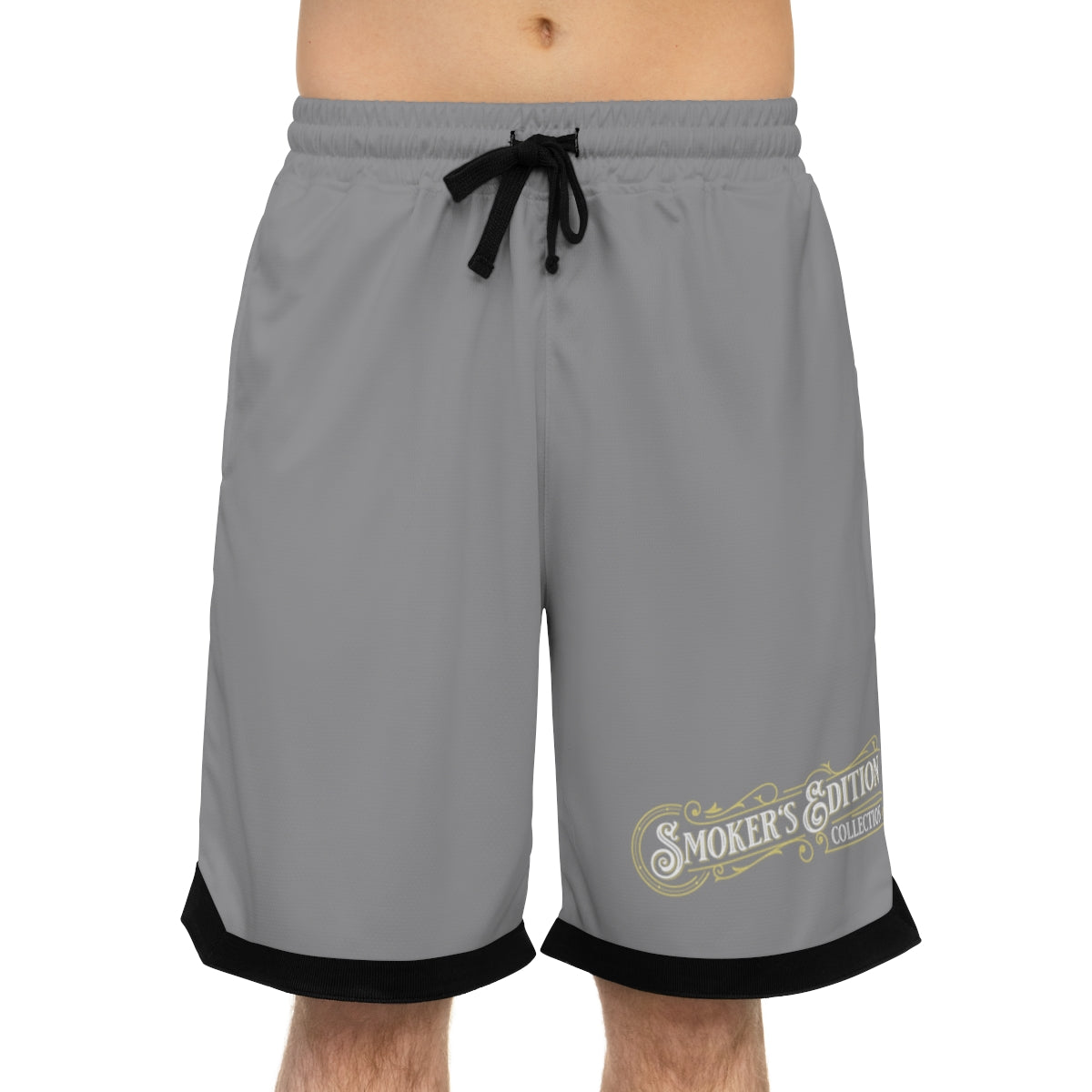 Sizzleman's Basketball Rib Shorts (AOP) - Chill Dark Grey