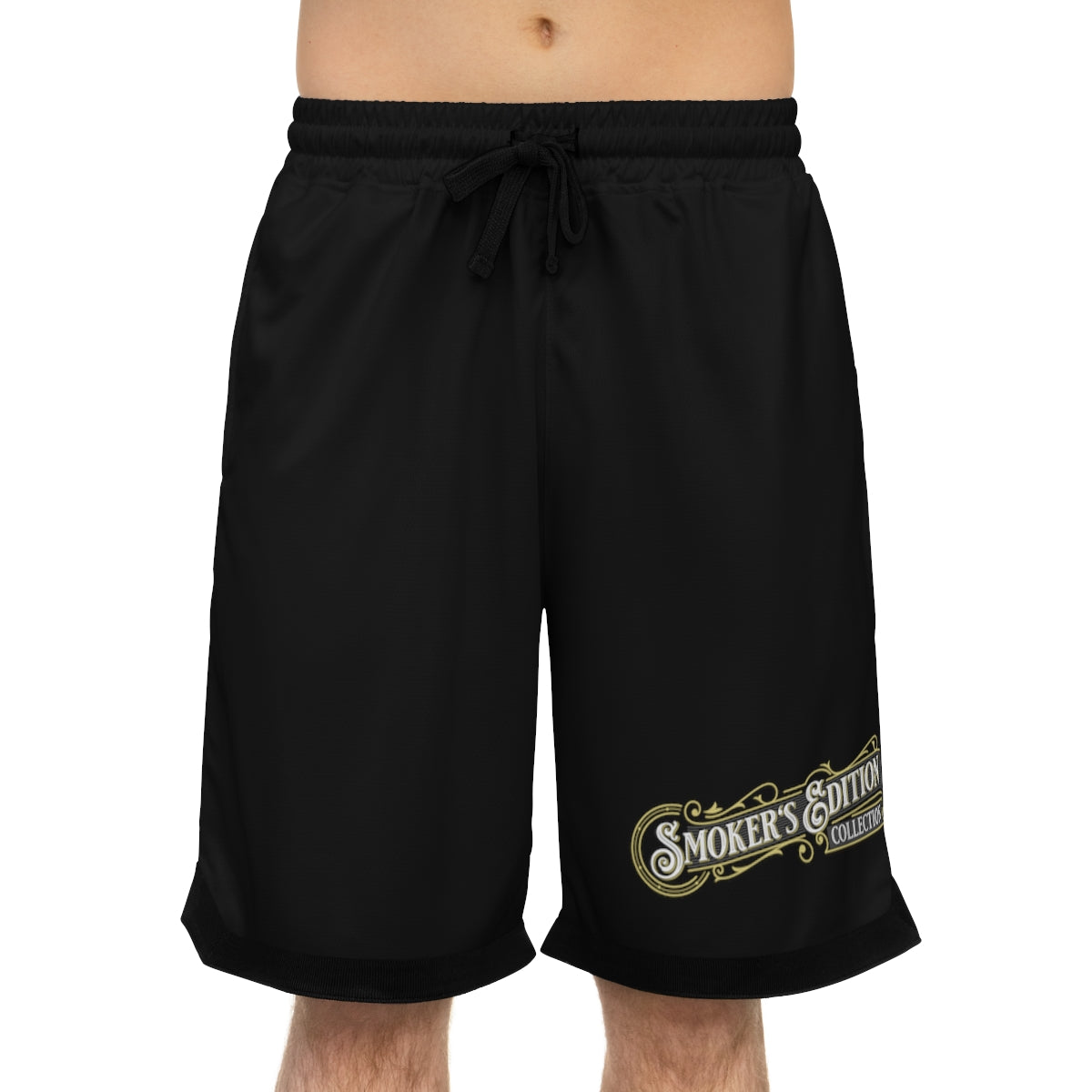 Sizzleman's Basketball Rib Shorts (AOP) - Chill Black