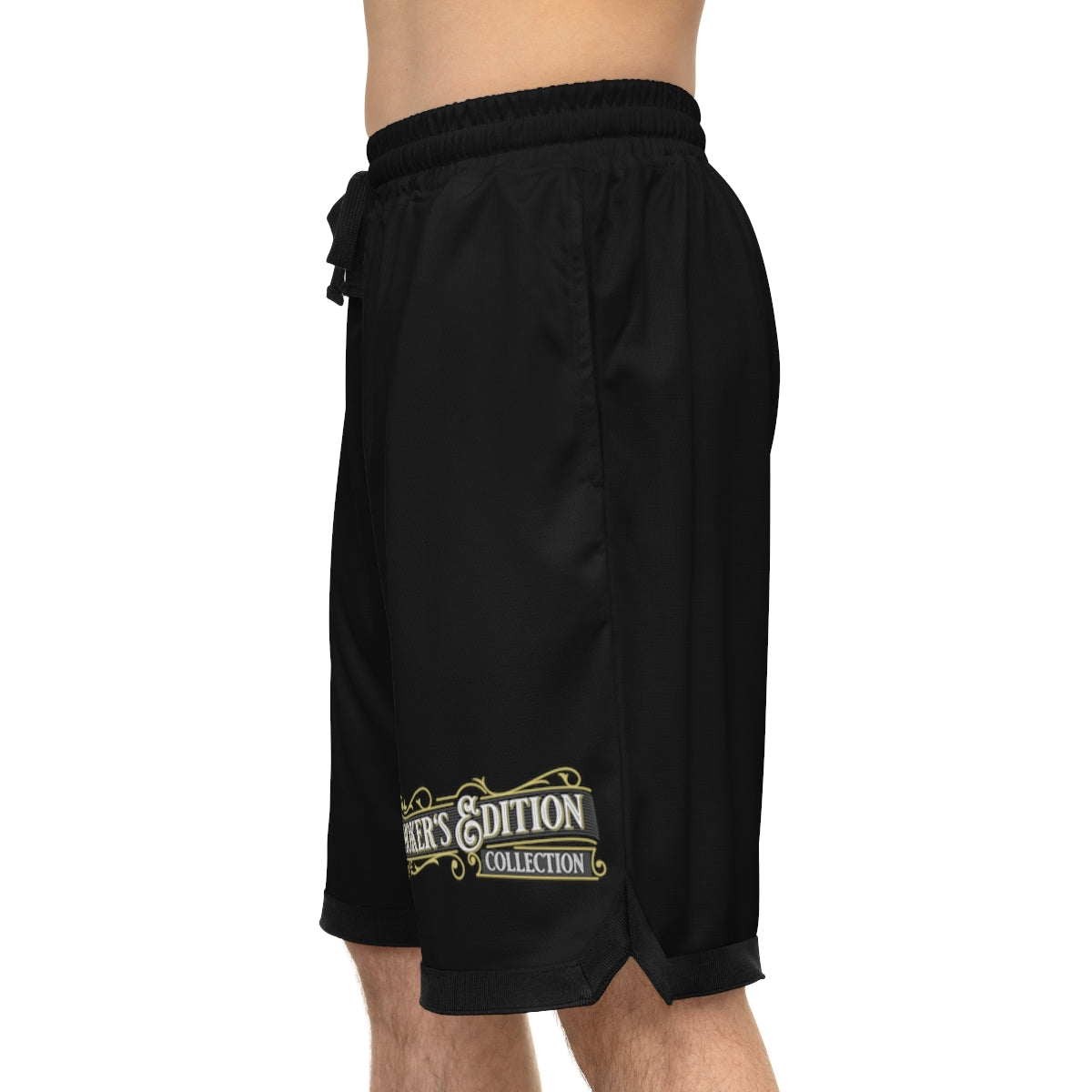 Sizzleman's Basketball Rib Shorts (AOP) - Chill Black