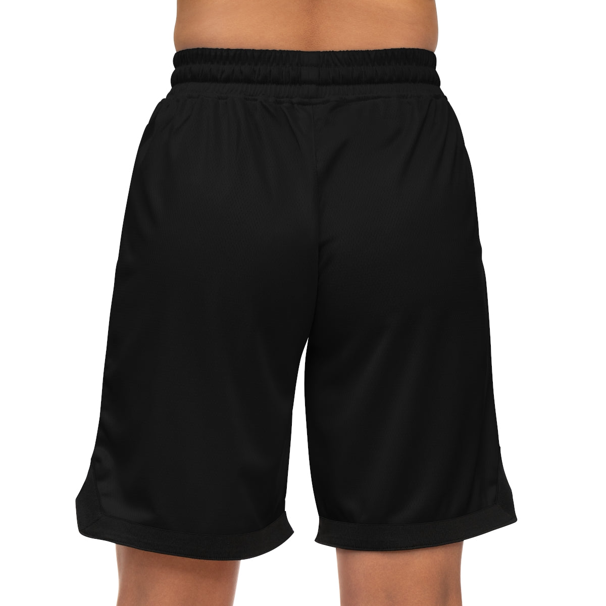 Sizzleman's Basketball Rib Shorts (AOP) - Smooth Black