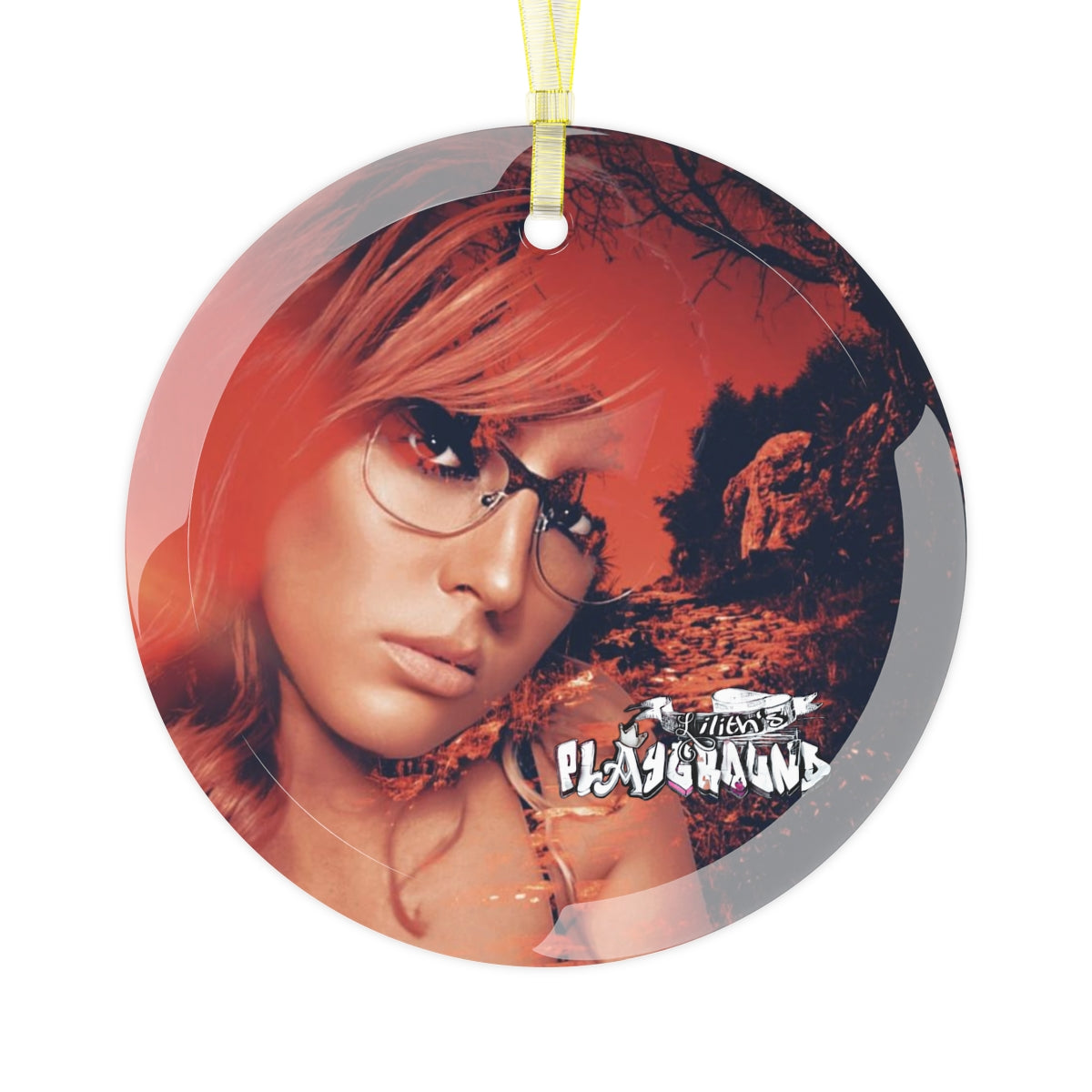 Lilith's Playground Glass Ornament