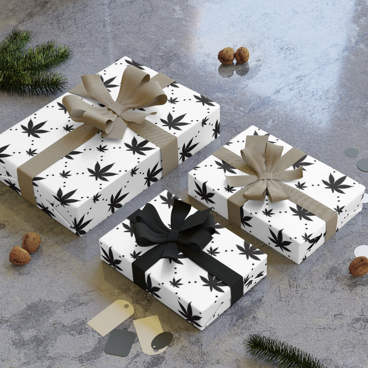 Nature's Elegant Wrapping Paper Rolls, 1pc