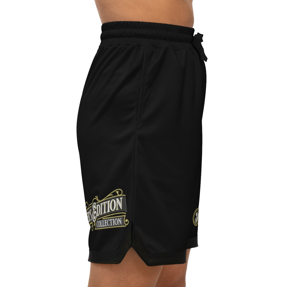 Sizzleman's Basketball Rib Shorts (AOP) - Chill Black