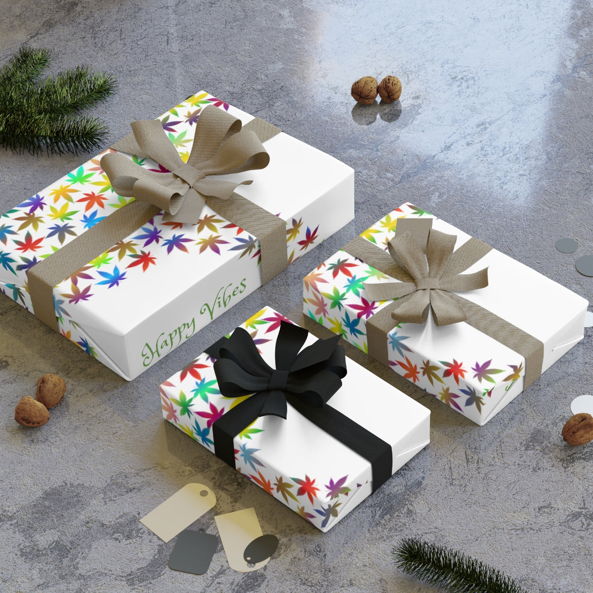 Nature's Splash of Color Wrapping Paper Rolls, 1pc