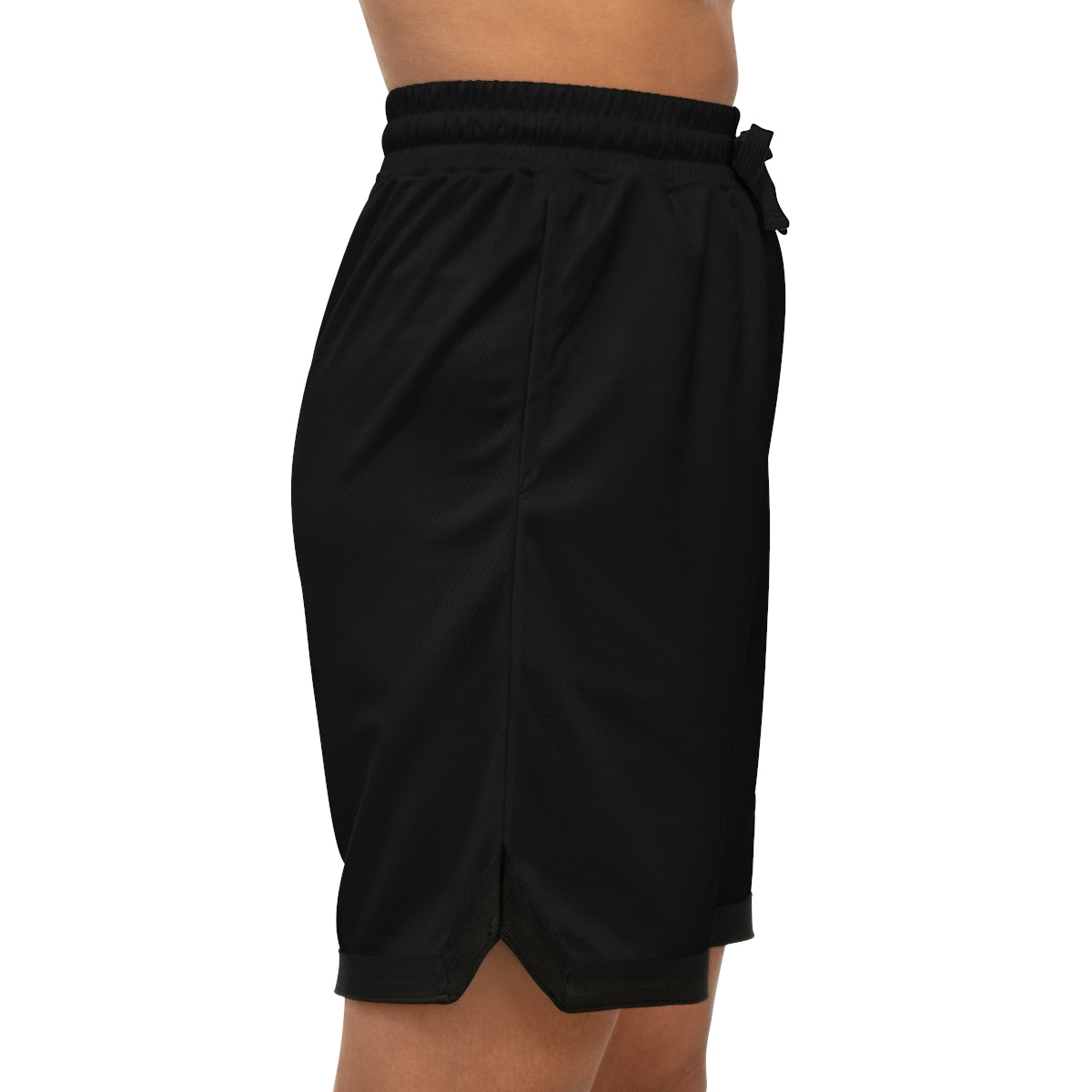 Sizzleman's Basketball Rib Shorts (AOP) - Smooth Black