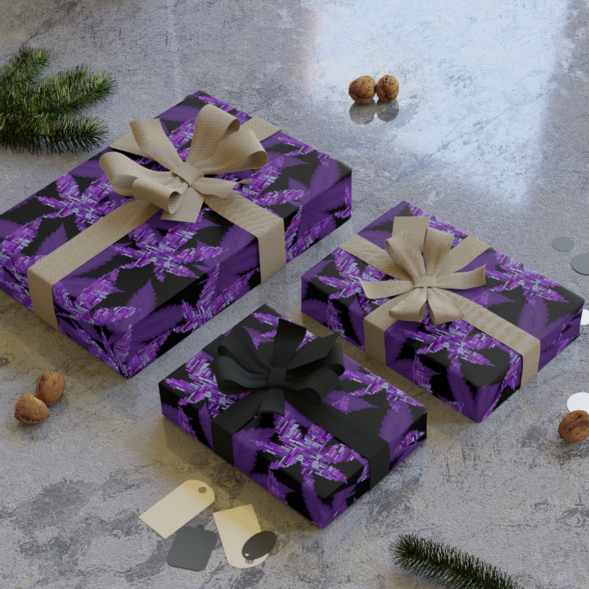 Nature's Purple Wrapping Paper Rolls, 1pc