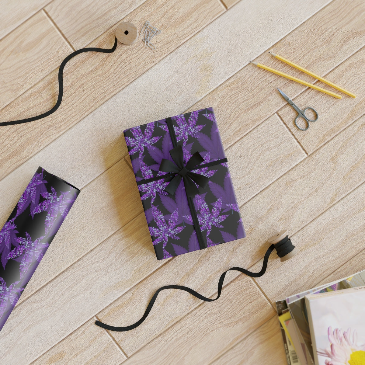 Nature's Purple Wrapping Paper Rolls, 1pc