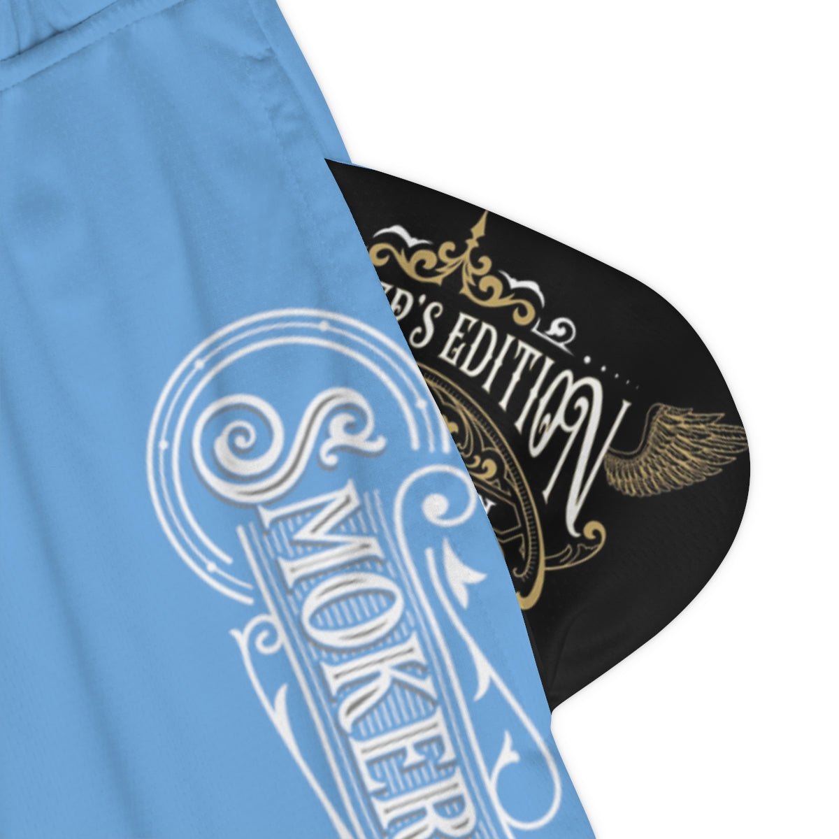 Sizzleman's Basketball Rib Shorts (AOP) - Smooth Blue