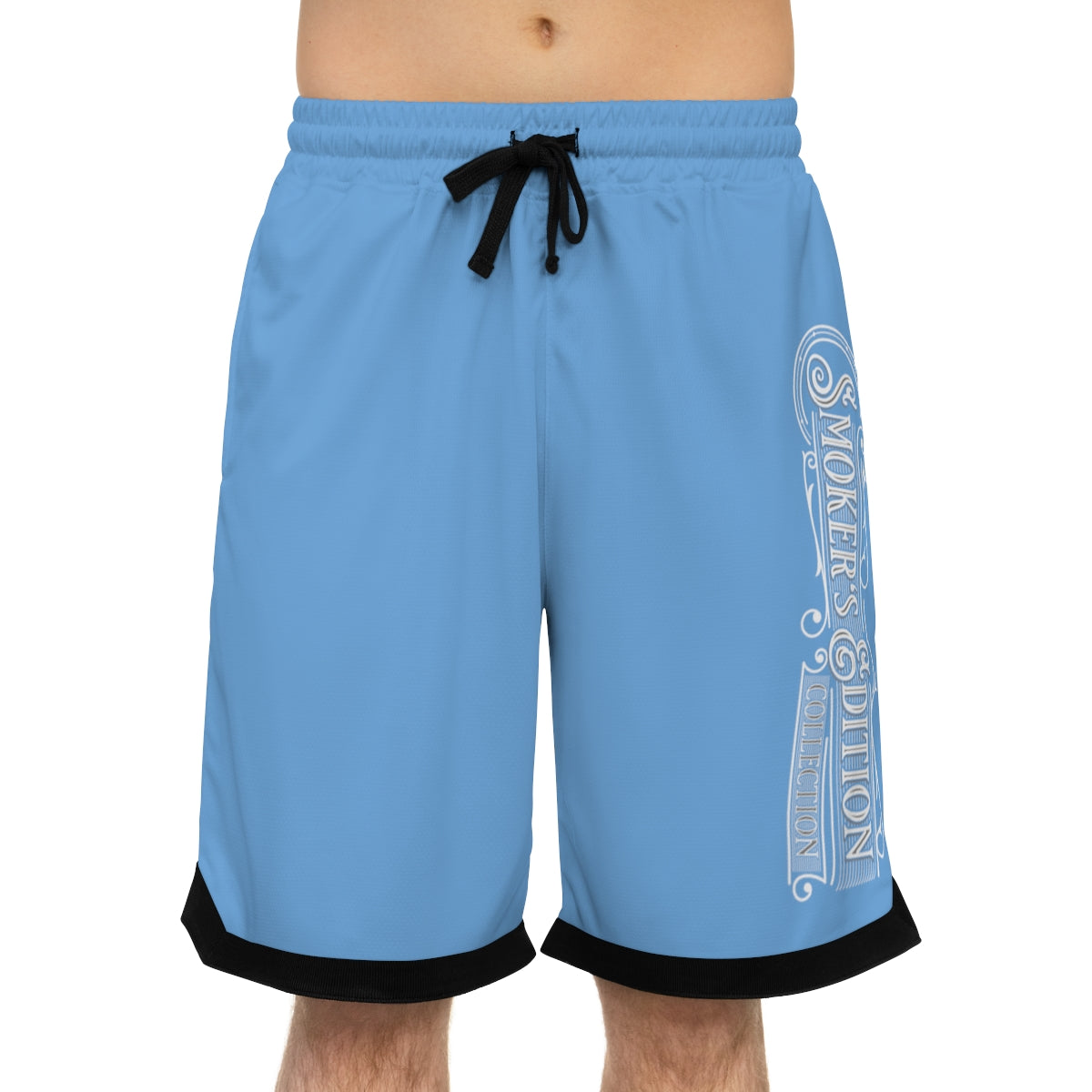Sizzleman's Basketball Rib Shorts (AOP) - Smooth Blue