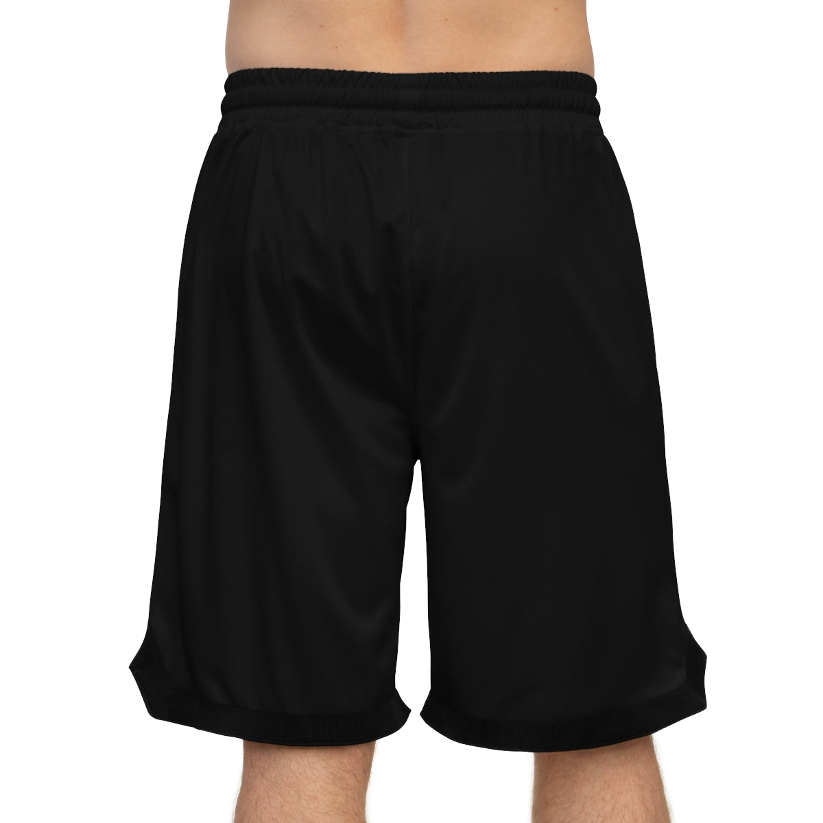 Sizzleman's Basketball Rib Shorts (AOP) - Smooth Black