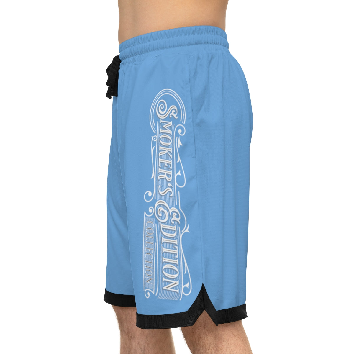 Sizzleman's Basketball Rib Shorts (AOP) - Smooth Blue